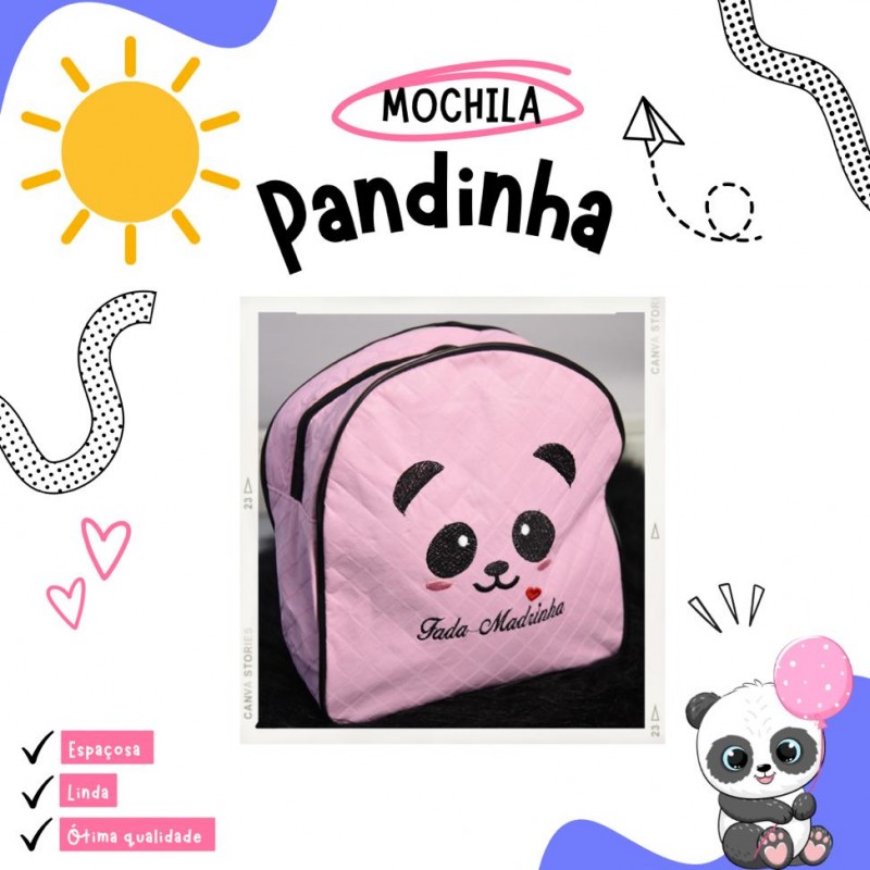 Mochilinha Panda Menina