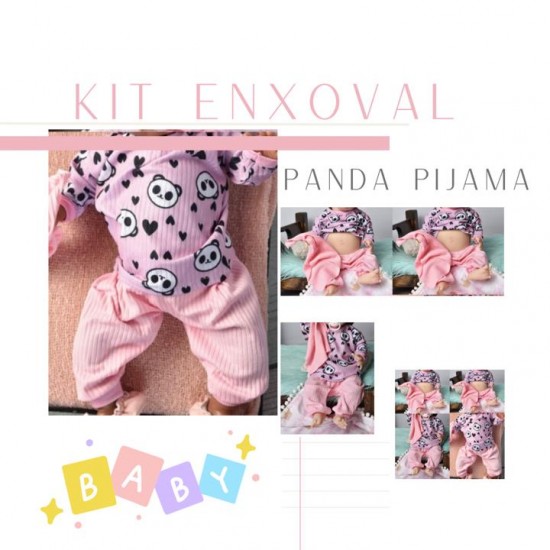 Kit Enxoval Roupinha Menina Panda Pijama